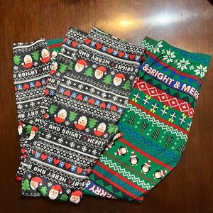 Women’s Christmas Leggings - Two Pair